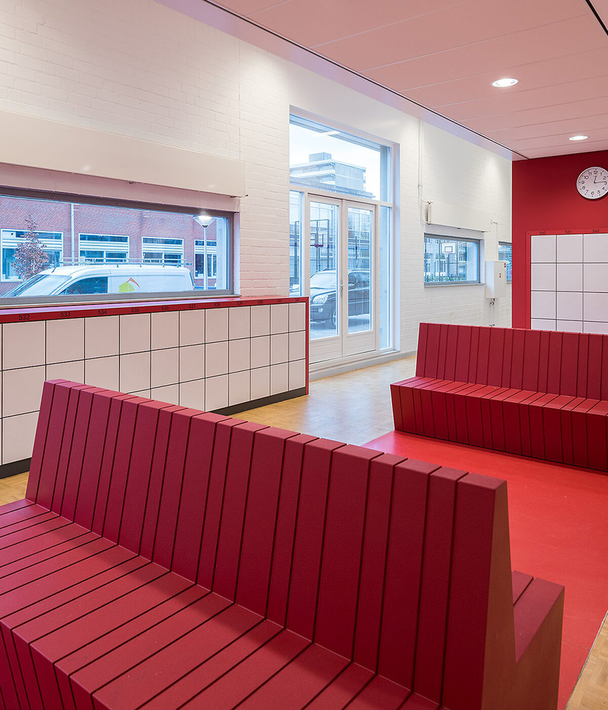 Volkern studenten lockers met centraal sluitsysteem Vredenburch College lr 3